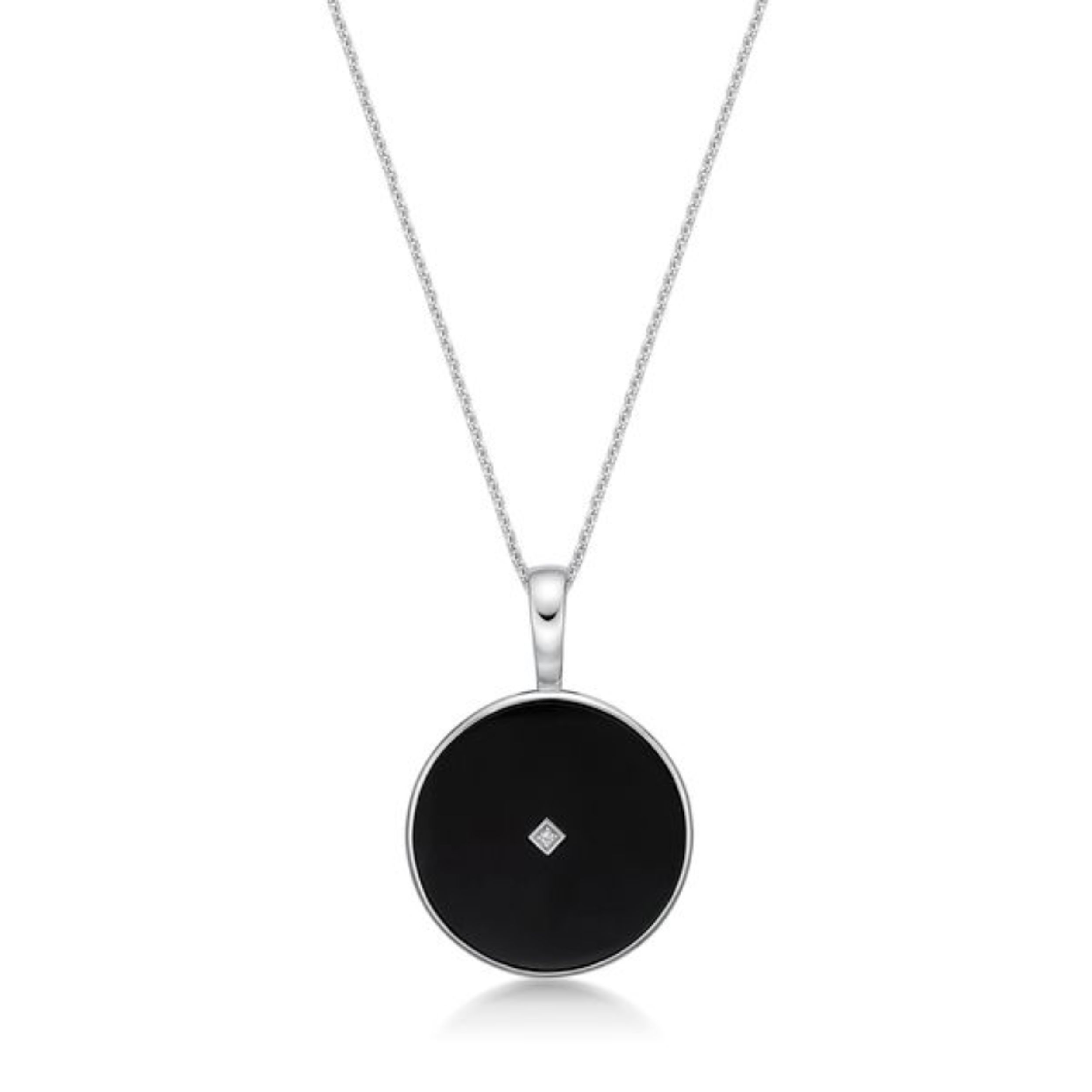 Picture of ONYX RD, SQ. CZ CTR. ENHANCER with chain